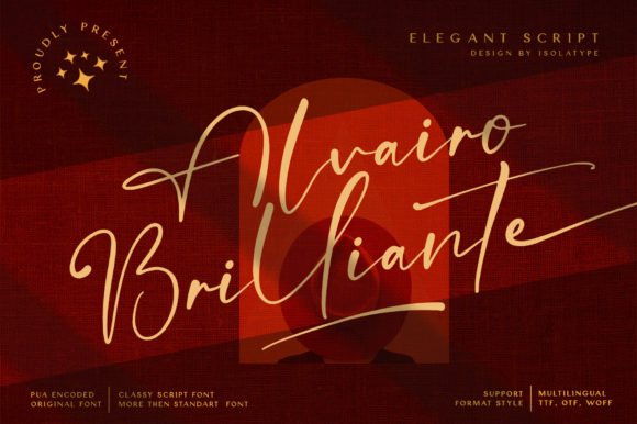 Alvairo Brilliante: A Handwritten Font That Elevates Your Craft
