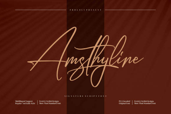 Amsthyline: A Beautiful Handwritten Font for Craft Projects
