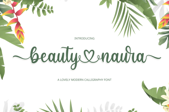 Beauty Naura: A Stylish Script Font for Branding Projects