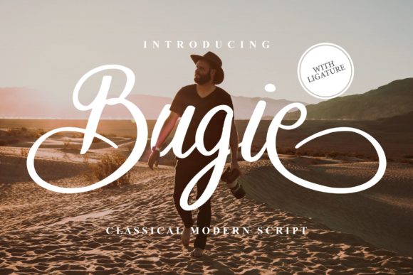 Bugie: A Handwritten Typeface for Editorial Elegance