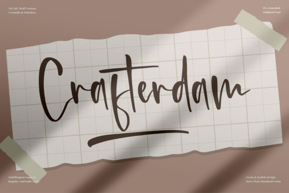 Crafterdam Font Review: A Handwritten Typeface for Creative Branding