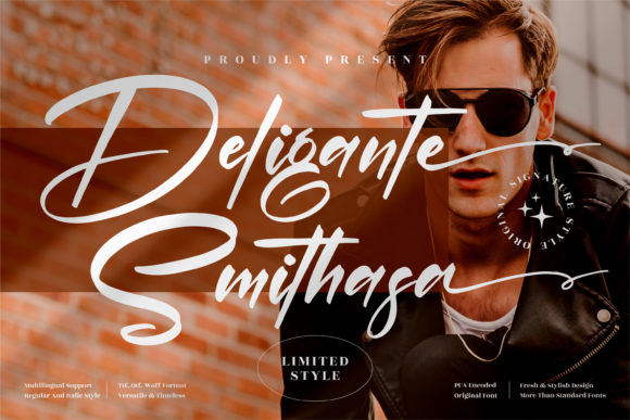 Deligante Smithasa: A Premium Handwritten Typeface for Creative Branding