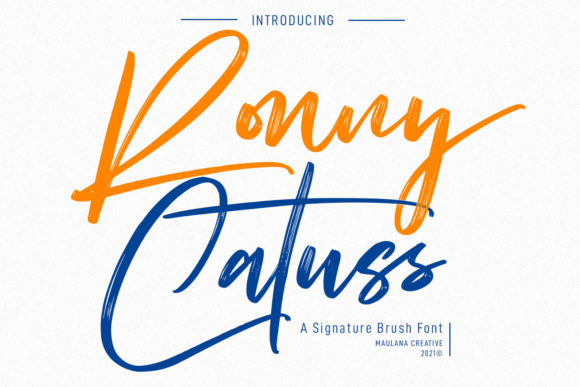 Enhance Your Brand Identity with the Ronny Catuss Handwritten Font