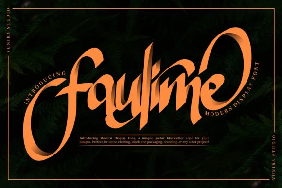 Faulime: A Handwritten Font for Professional Branding