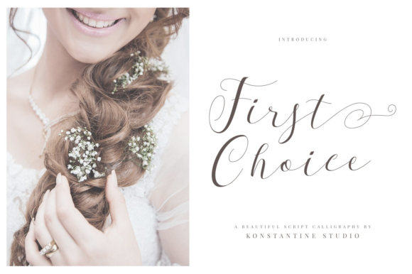 First Choice: A Script Font for Editorial Elegance