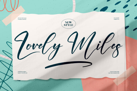 Handwritten Elegance with the Lovely Miles Typeface