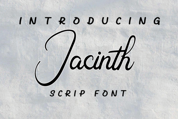 Jacinth Font: A Handwritten Typeface for Elegant Web Design