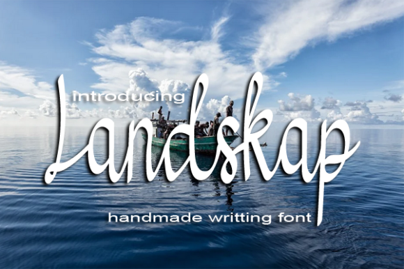 Landskap Font: Elevating Your Campaign Design with Handwritten Elegance