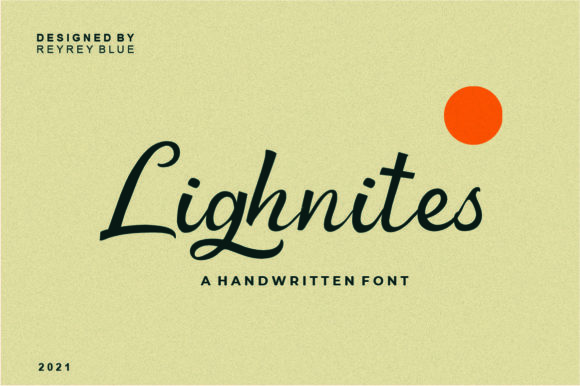 Lighnites: A Handwritten Font for Sweet and Stylish Creations