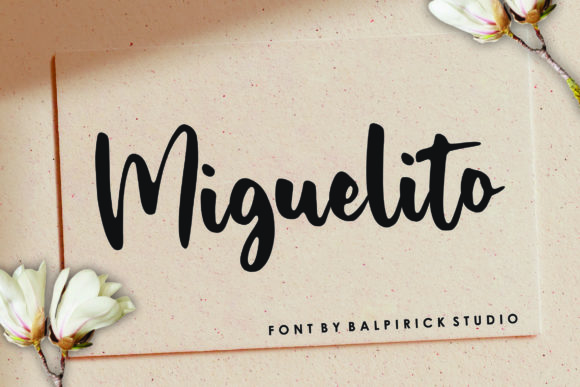 Miguelito: A Script Font That Elevates Editorial Design