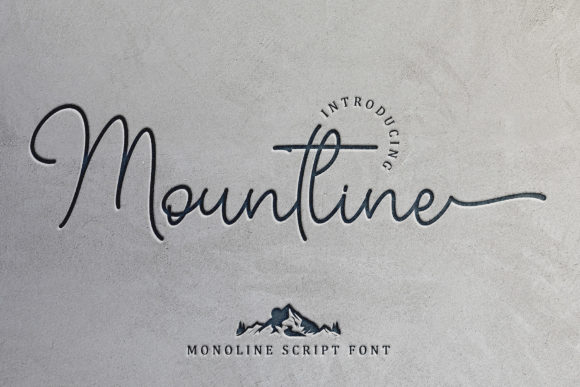 Mountline: A Script Font with a Modern Edge
