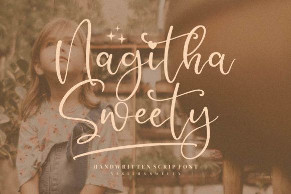 Nagitha Sweety: A Delicate Handwritten Typeface for Creative Branding