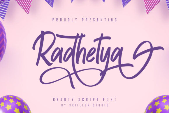 Radhetya: A Beautiful Script Font for Editorial Design