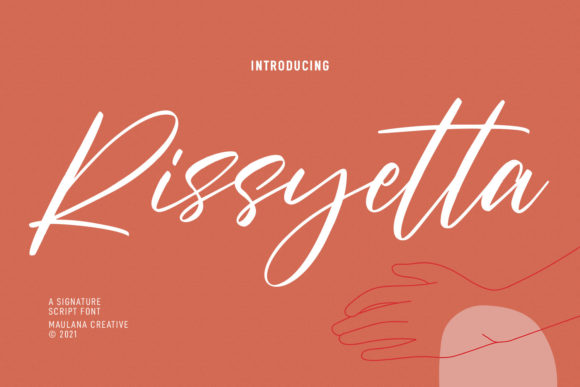 Rissyetta Signature: A Handwritten Typeface for Modern Web Design