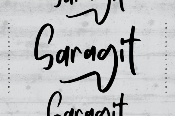 Saragit: A Handwritten Typeface for Modern Web Design