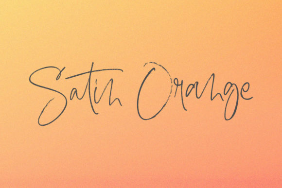 Satin Orange: A Font That Elevates Your Brand’s Visual Story