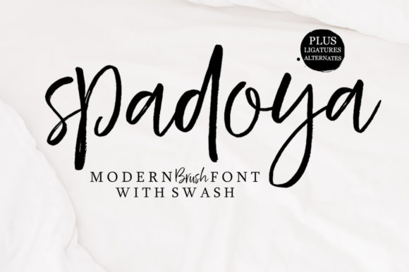 Spadoya: A Handwritten Typeface for Crafting Elegance