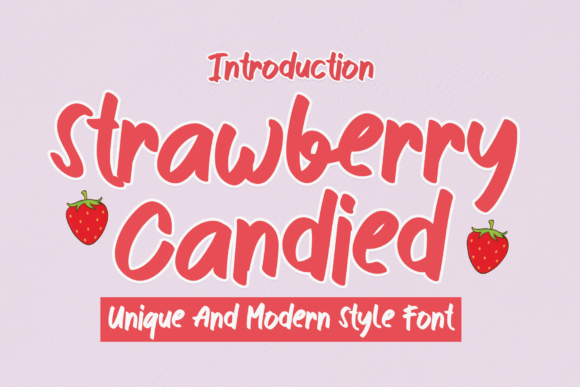 Strawberry Candied Font: A Delightful Display Typeface for Digital Design