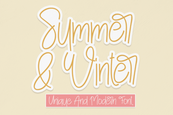 Summer and Winter Font: A Handwritten Typeface for Your Brand