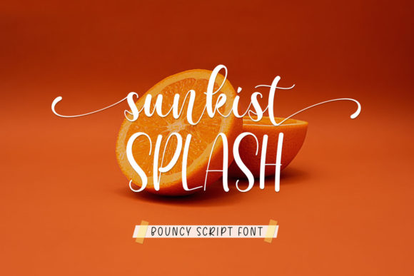 Sunkist Splash: A Playful Script Font for Modern Designers