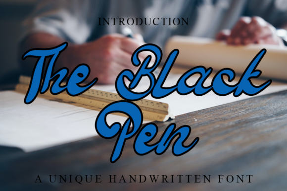 The Black Pen: A Handwritten Typeface for Polished Branding