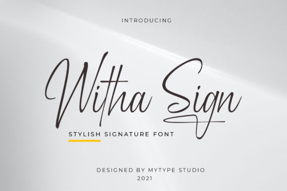 Witha Sign: A Handwritten Font for Creative Makers
